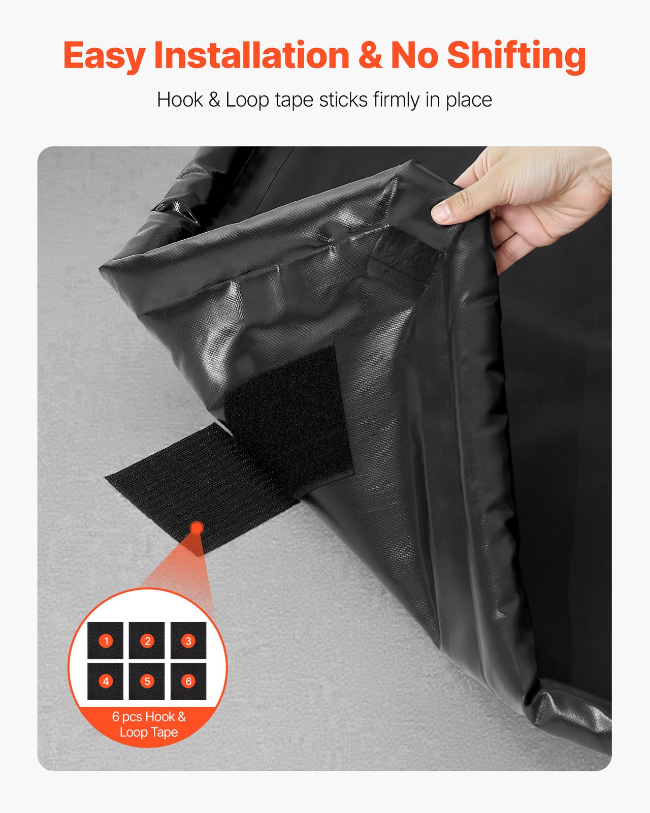 VEVOR Containment Mat Non-Slip Garage Floor Mat 7 ft 9 in x 18 ft Raised Edge