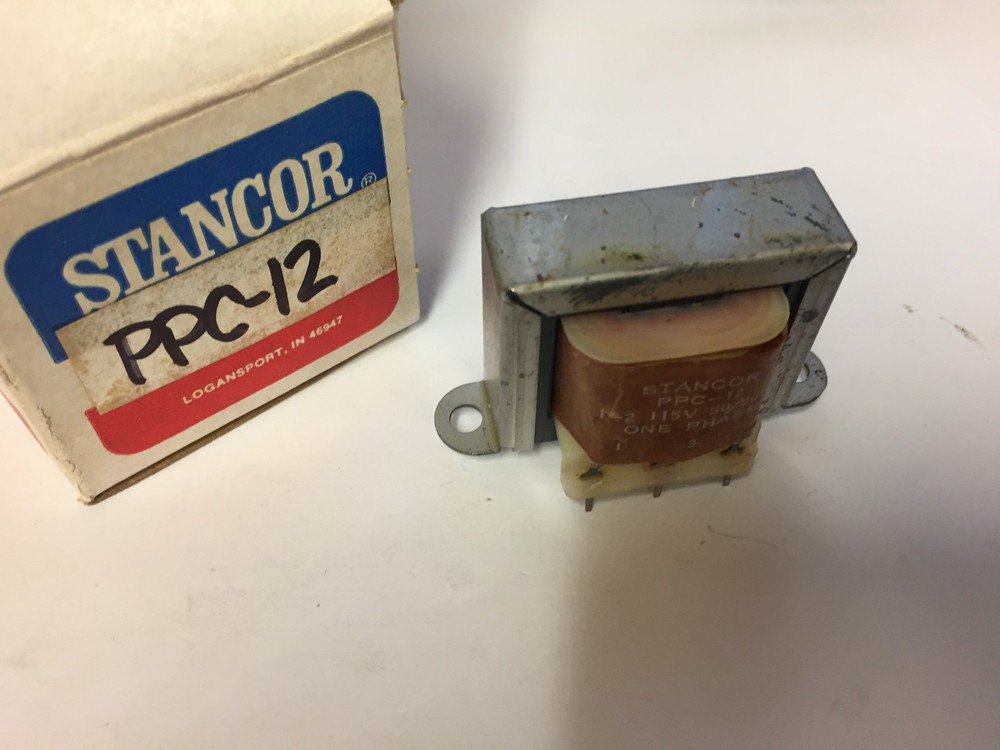 PPC-12 STANCOR PC Type Transformer 115V 50/60Hz NOS