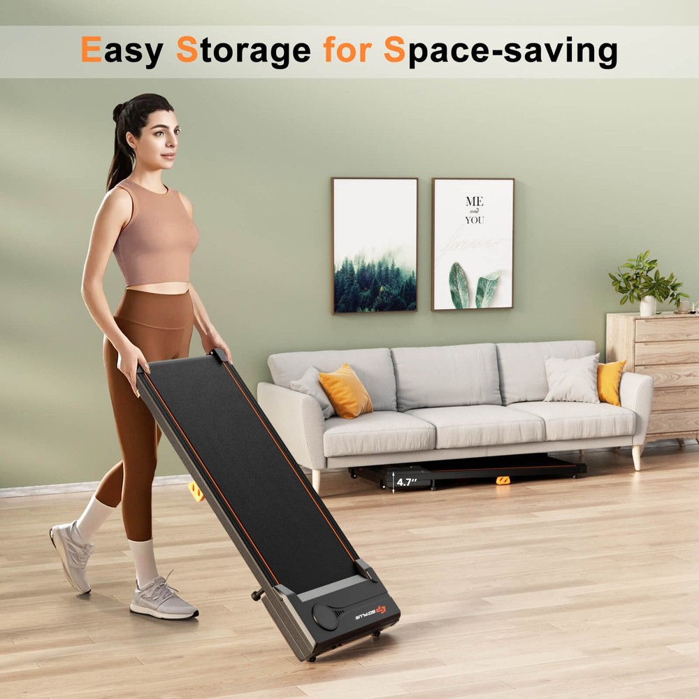 2.5HP Under Desk Treadmill with Remote Control LED Display 12 Preset Programs