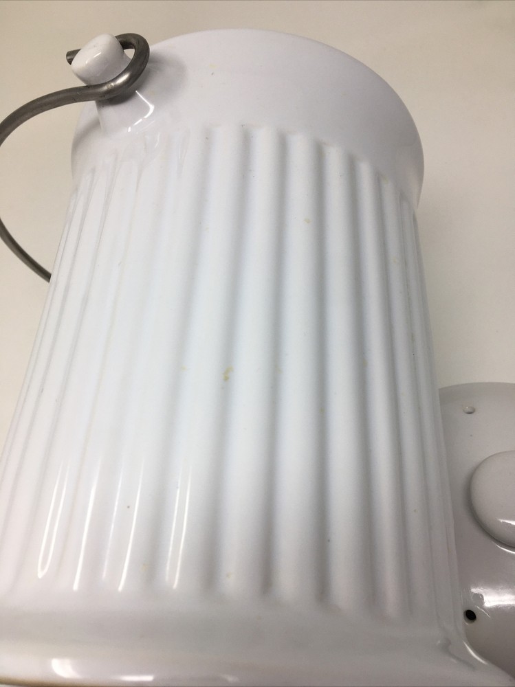 Norpro Ceramic Compost Crock & Lid - White 4 Qt. Earthenware Bin