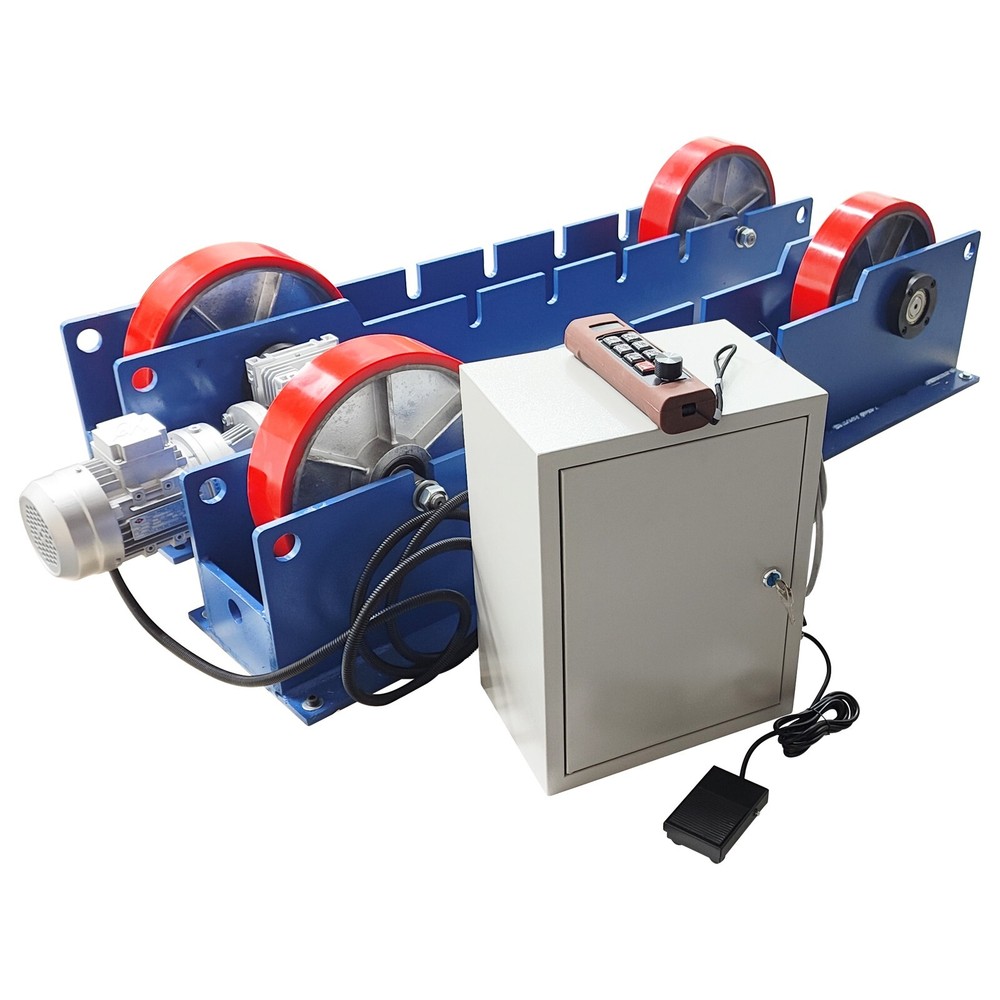220V 3T Adjustable Welding Turning Roller Remote Control Welding Roller Rack