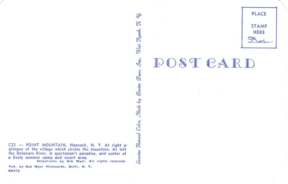 POINT MOUNTAIN, HANCOCK, N.Y. - PC4451