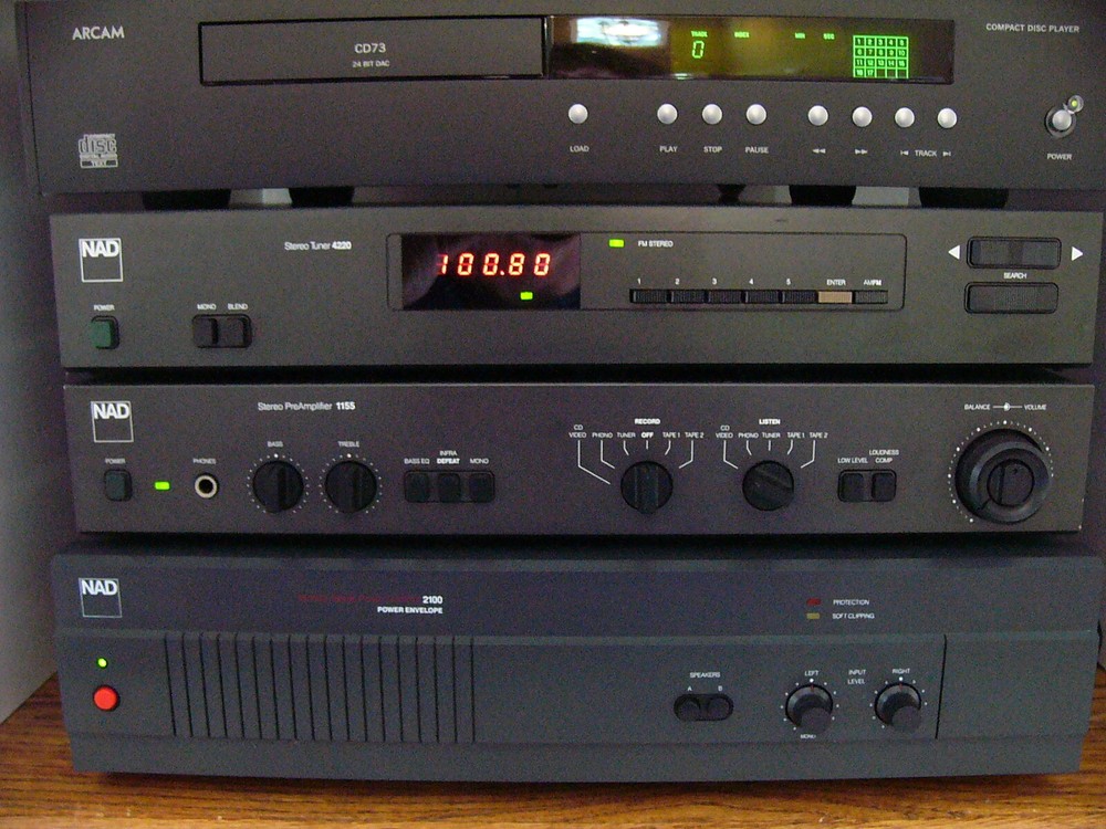 NAD Classic Amplifier RED Power Push Button On/Off