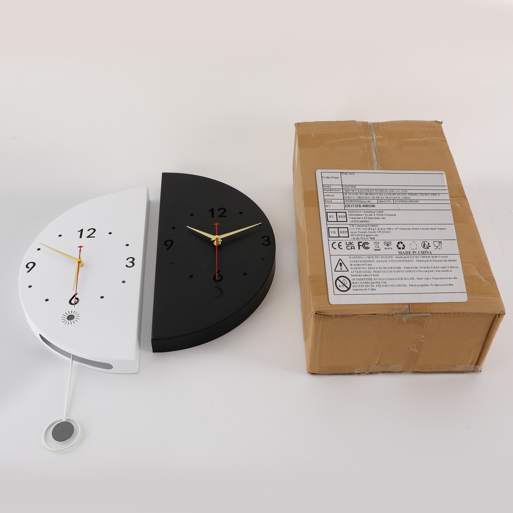 Wall Clock Decoration, Double-sided Corner Wall Clock, Modern Wall Clock