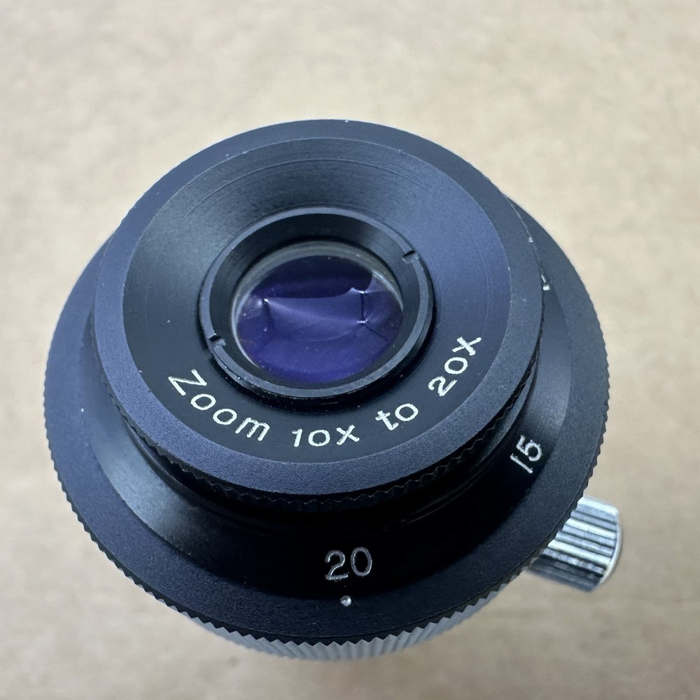 Microscope Eyepiece 10x to 20x Variable Zoom Ocular Lens