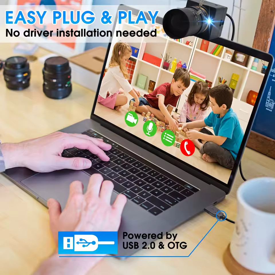 ELP Varifocal USB Camera Module 5.0 Megapixel USB Webcam Camera