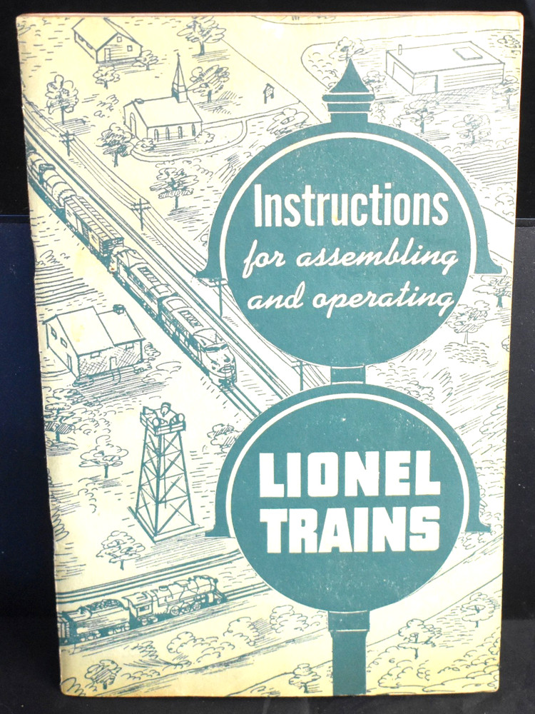 Vintage 1951 Instructions Assembling & Operating Lionel Trains Model Railroad