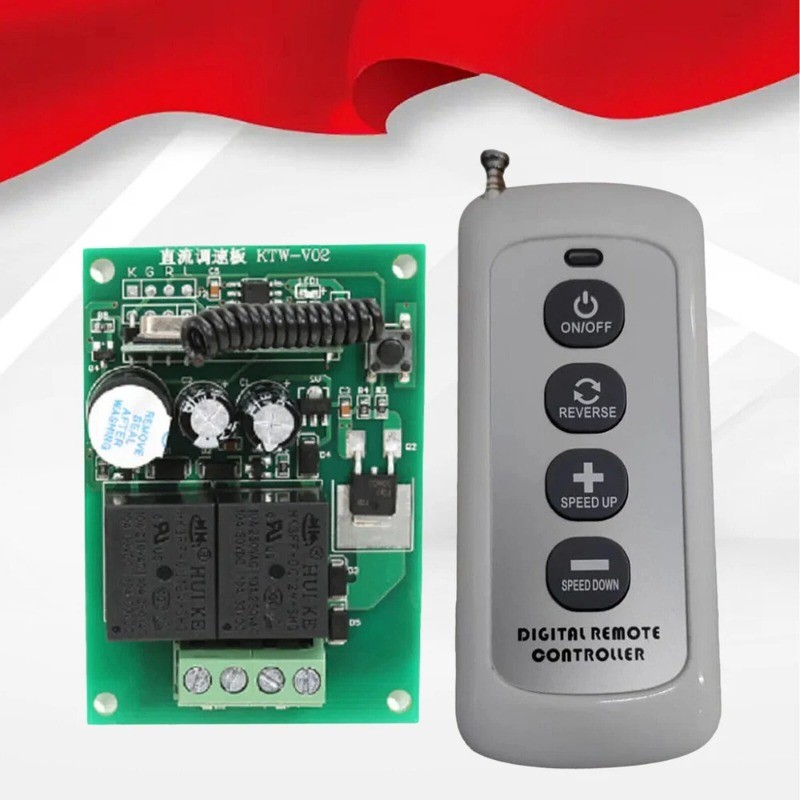 DC12V Motor Controller Kit Speed Regulator Wireless Remote Control Electric NEW