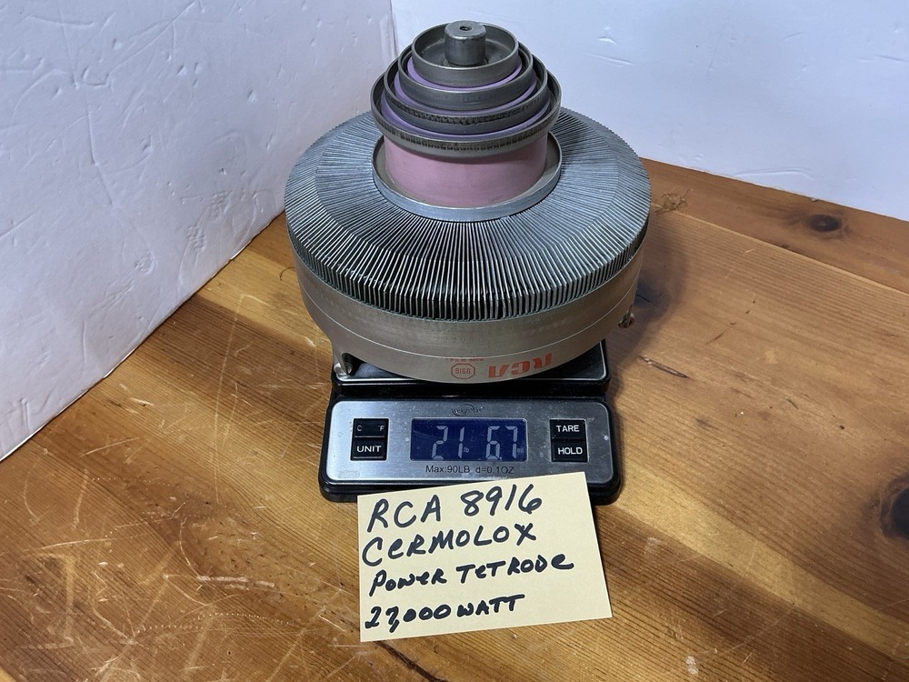 RCA CREMOLOX 8916 4CX27000A Amplifier Tube High Power Tetrode VHF 27,000 Watt
