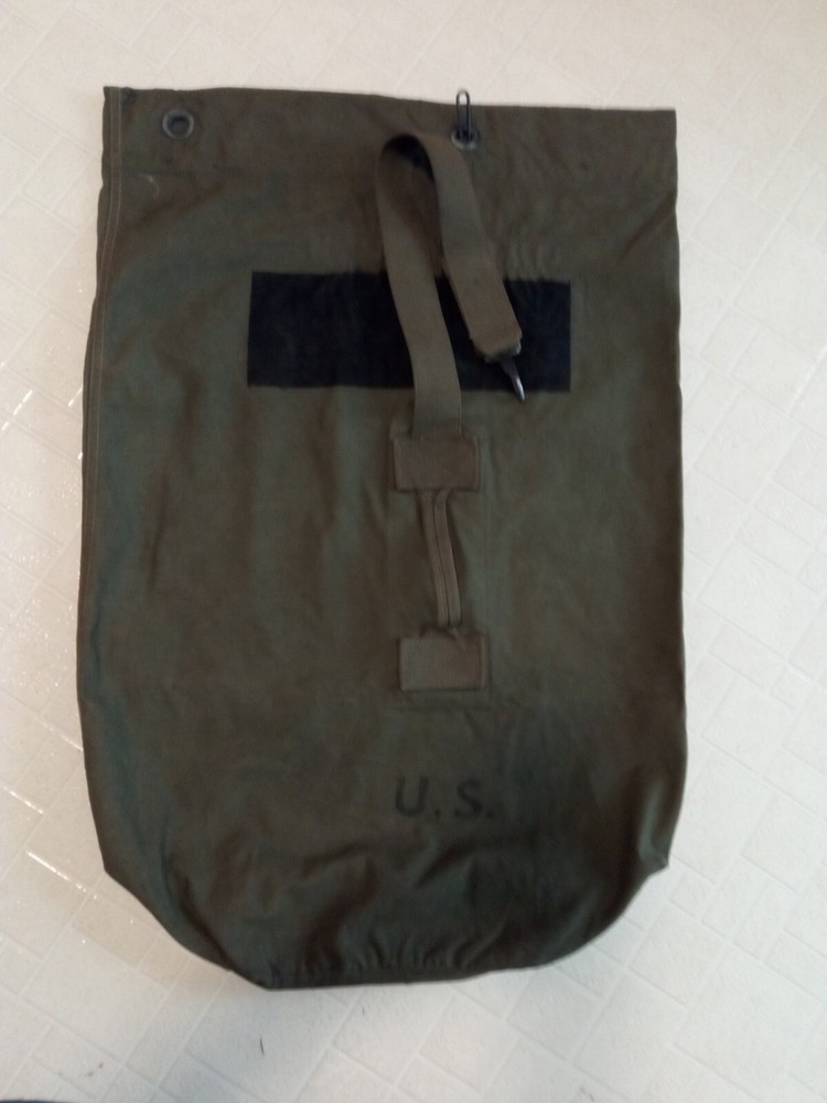 Vintage US Military Duffle Bag Biscayne Tent & Awning Co. 1945