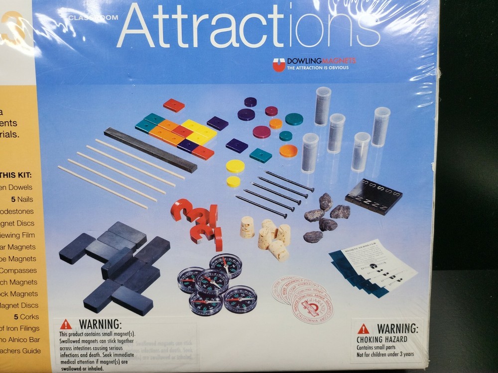 Magnet Lab Level 3 Six Experiments Dowling Magnets Learn Classroom Fun Guide NEW