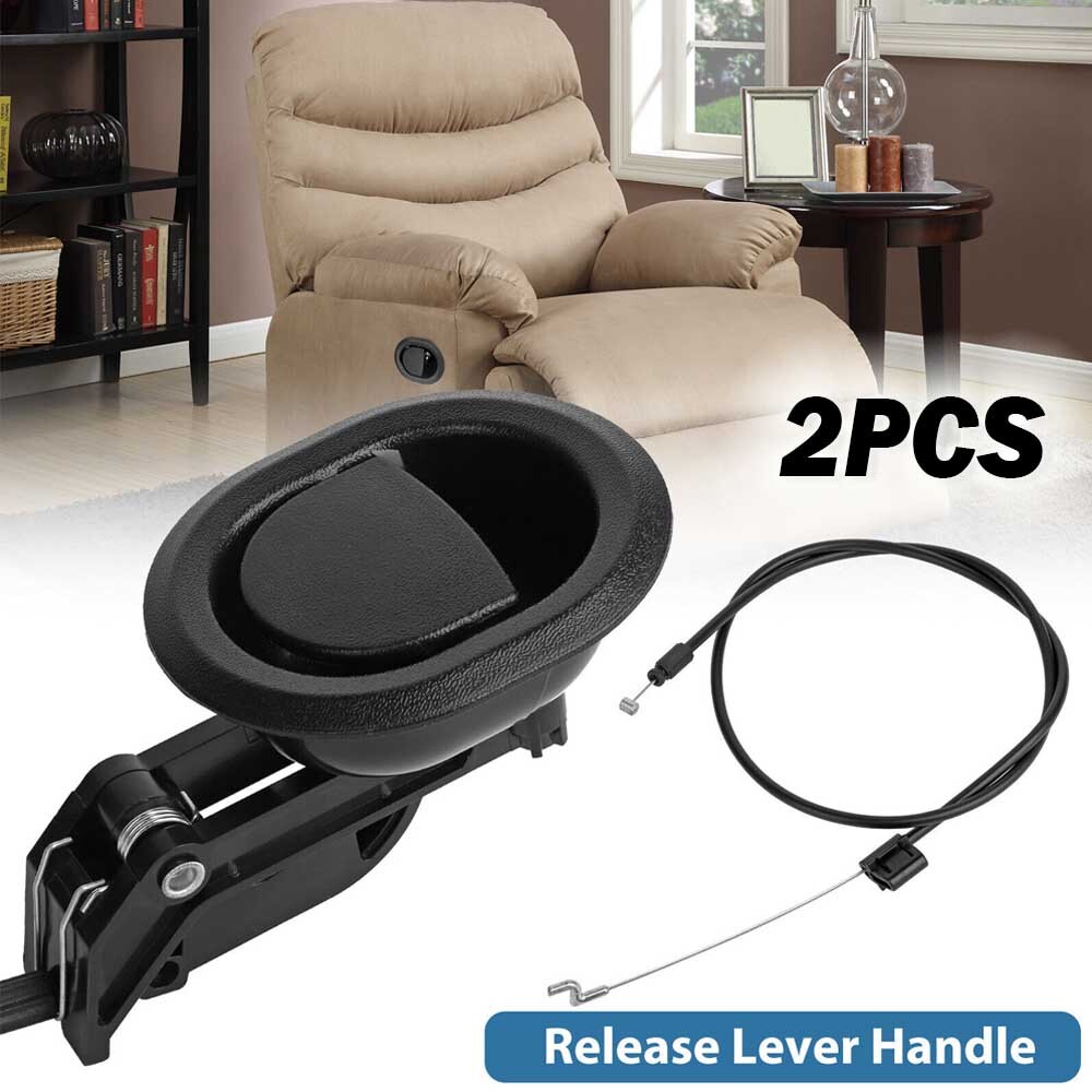 2x Sofa Recliner Release Pull Handle Replacement Chair Couch Cable Lever Switch