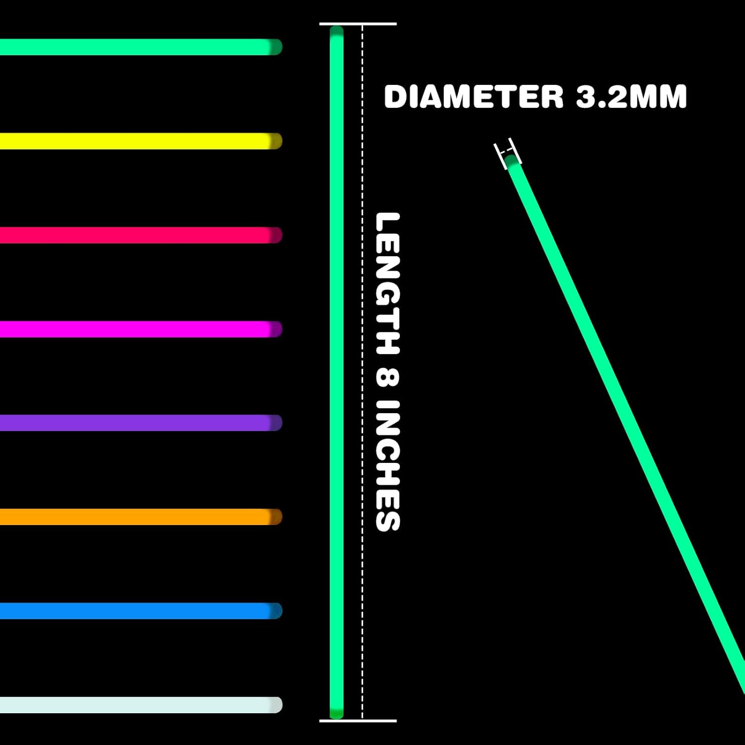 86 PCS Ultra Bright Glow Sticks, Inch Glow Sticks Bulk Party Pack, Light up Sti