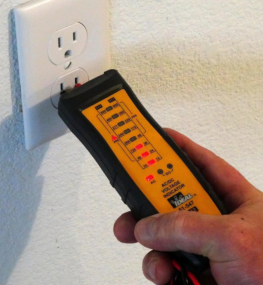 Ideal Electrical 61-547 8 Range AC/DC Voltage Indicator w/PolarityIndicator
