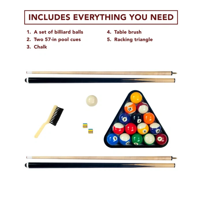 Pool Table (7.3 ft.) (Black/Blue) (Free Shipping)