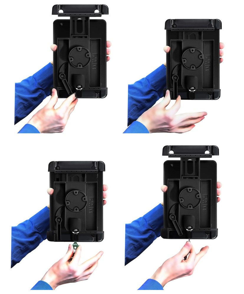 RAM Locking Holder for Samsung Galaxy Tab Active Pro, Tab Active4 Pro, Others
