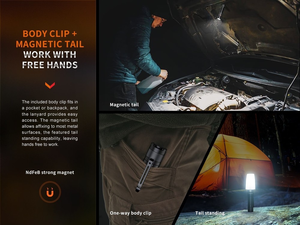 Fenix E35R EDC 3100 Lumens USB-C Rechargeable Flashlight
