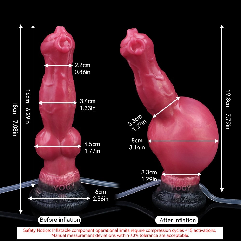 Fantasy Knot Silicone Squirting Dildo Inflatable Ejaculation Large Anal Plug Toy