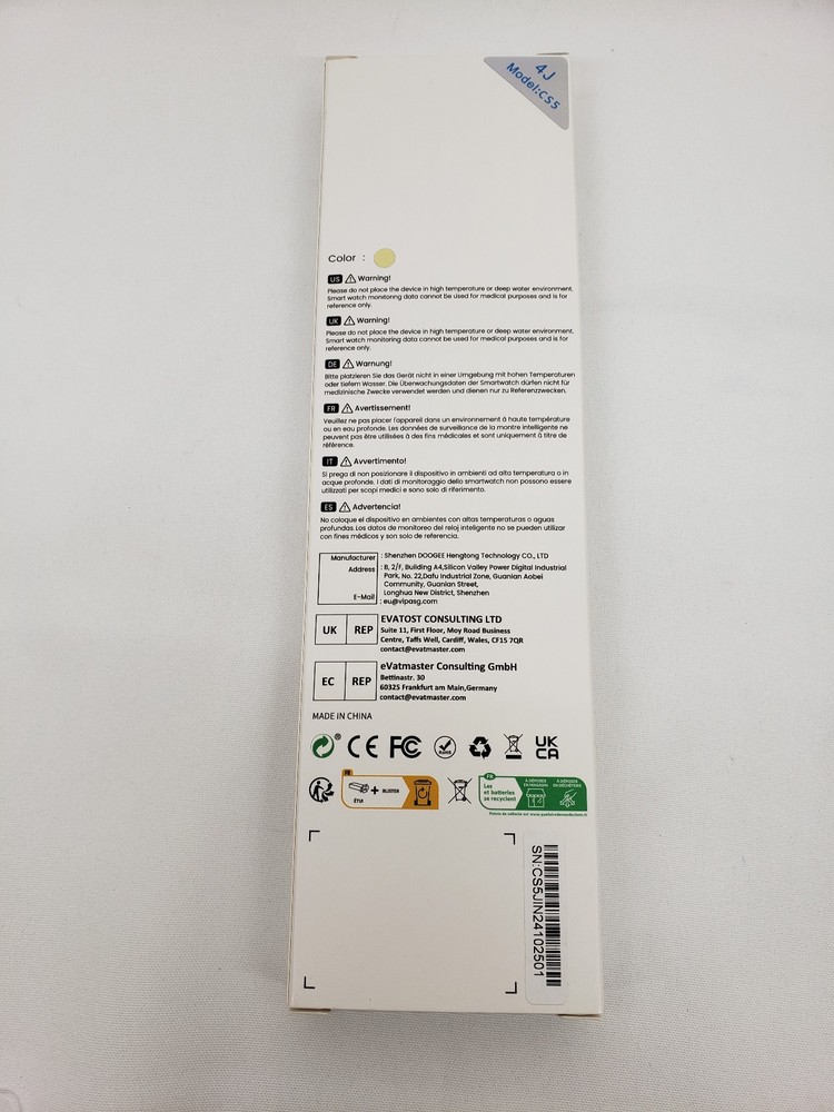 Fitness Tracker Model CS5 with 4 bands