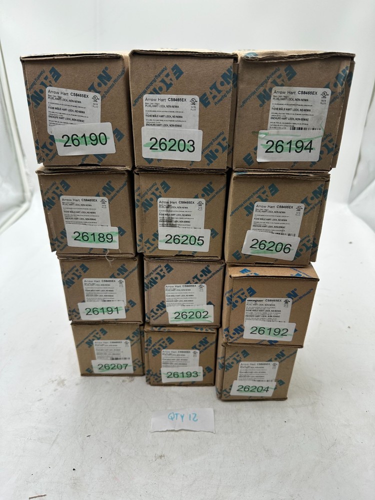 Arrow Hart CS8465EX Hart-Lock Connector Plug 50A (1 BOX PER ORDER)