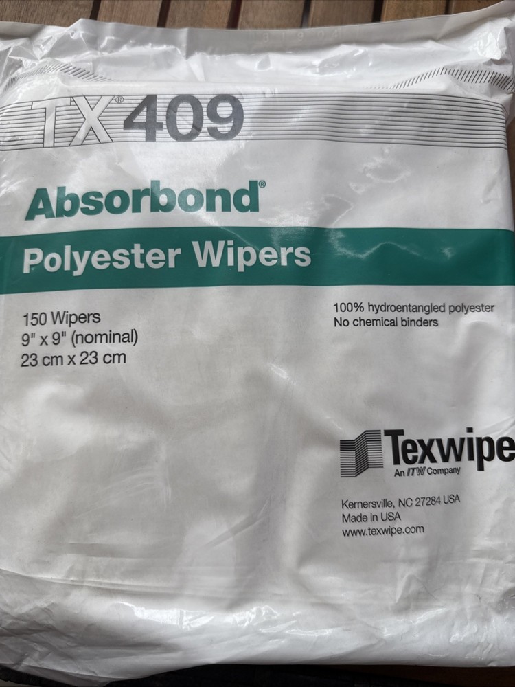 TX409 Absorbond Polyester Wipers 150 Qty