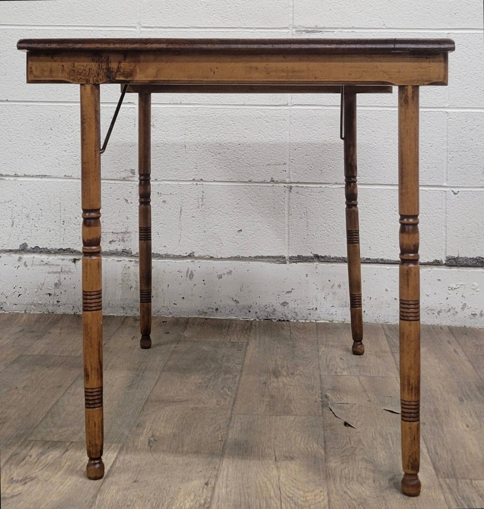 Antique American Folding Work Table Accent Table Sewing Table
