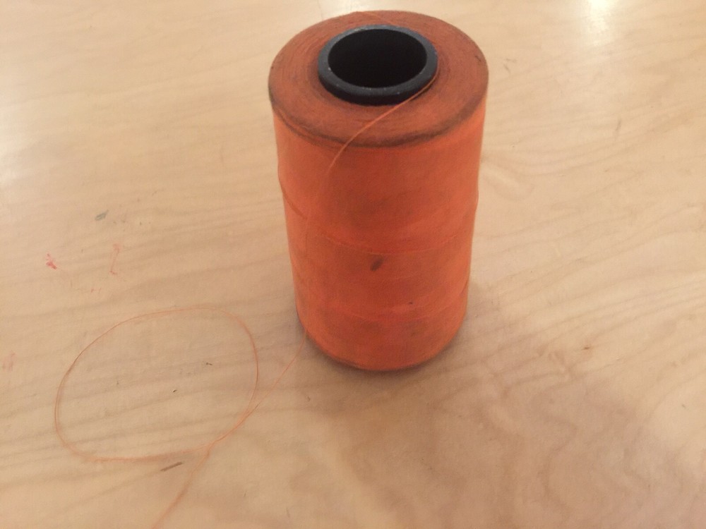 THREAD, ORANGE/FLAME, POLY/COTON  NEW OLD STOCK,GI