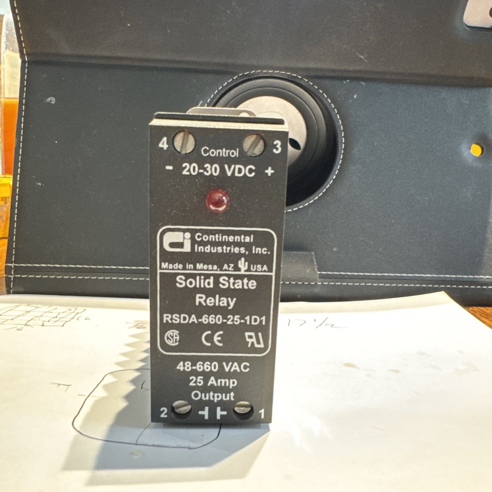 Continental Industries Solid State Relay  RSDA-660-25-1D1