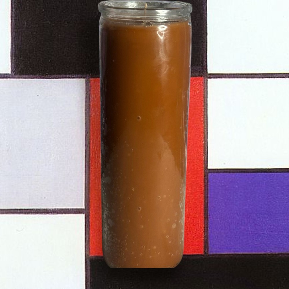 7 Day Plain Candle Brown