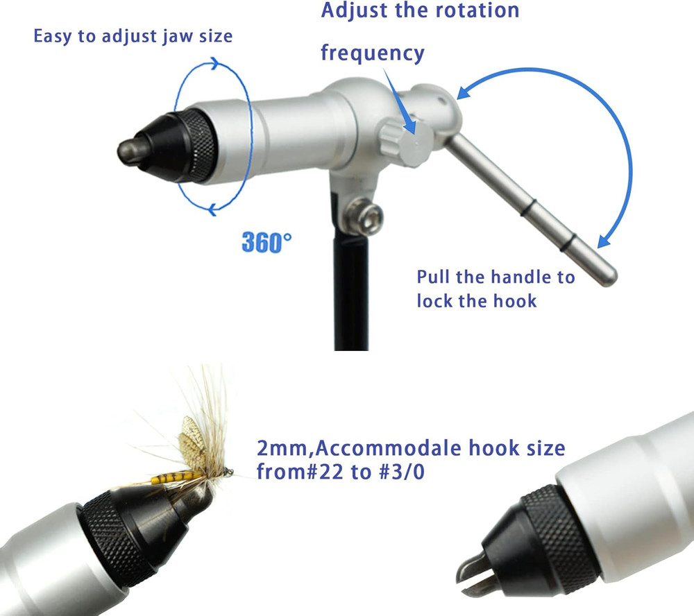 Quality Rotary Fly Tying Vise Fly Tying Tools Fly Tying Materials