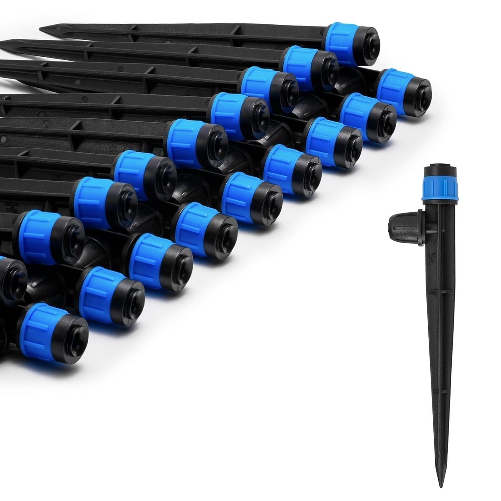 25pcs Adjustable 360° Drip Irrigation Emitters for Garden Watering Systems