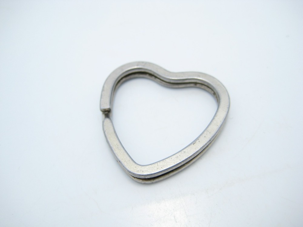 Sterling Silver Open Heart Key Ring