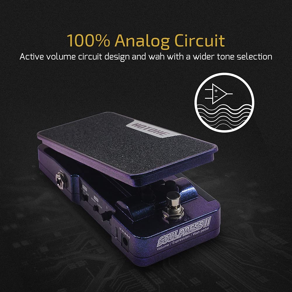Hotone Wah Active Volume Passive Expression Guitar Effects Pedal Switchable Soul