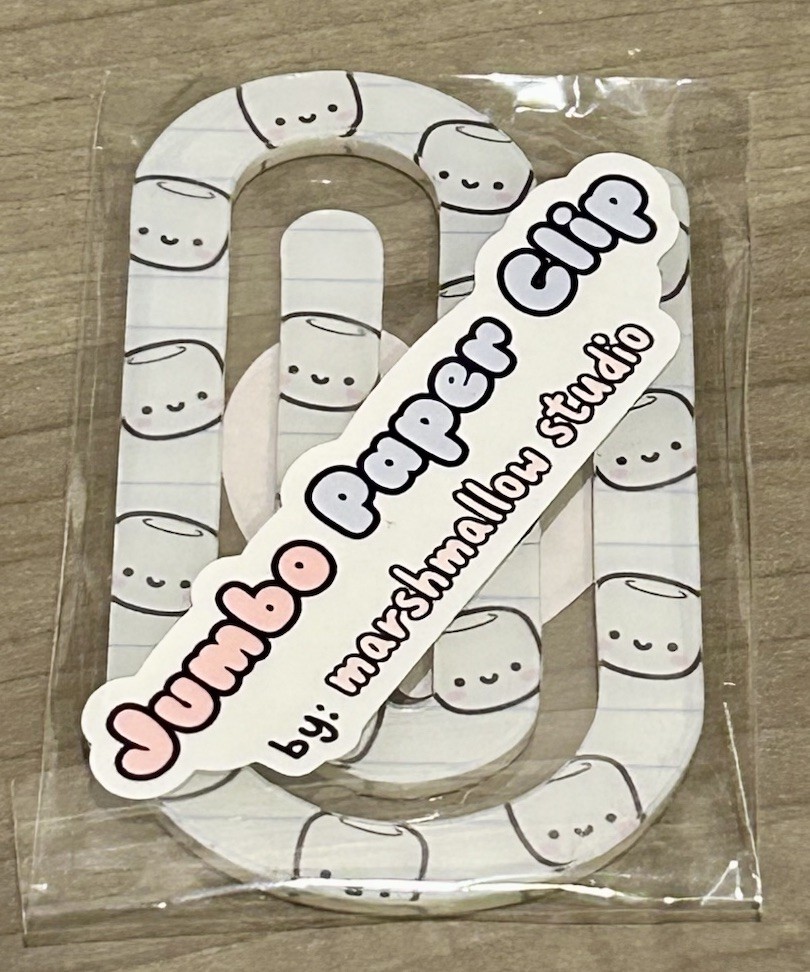 NEW Marshmallow Studio Jumbo Paper Clip MMS
