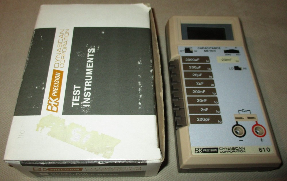BK Precision Dynascan Corporation Capacitance Meter, Model 810 Test Instruments