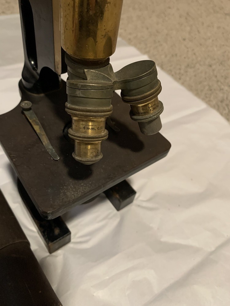 early 1900s bausch and lomb optical microscope