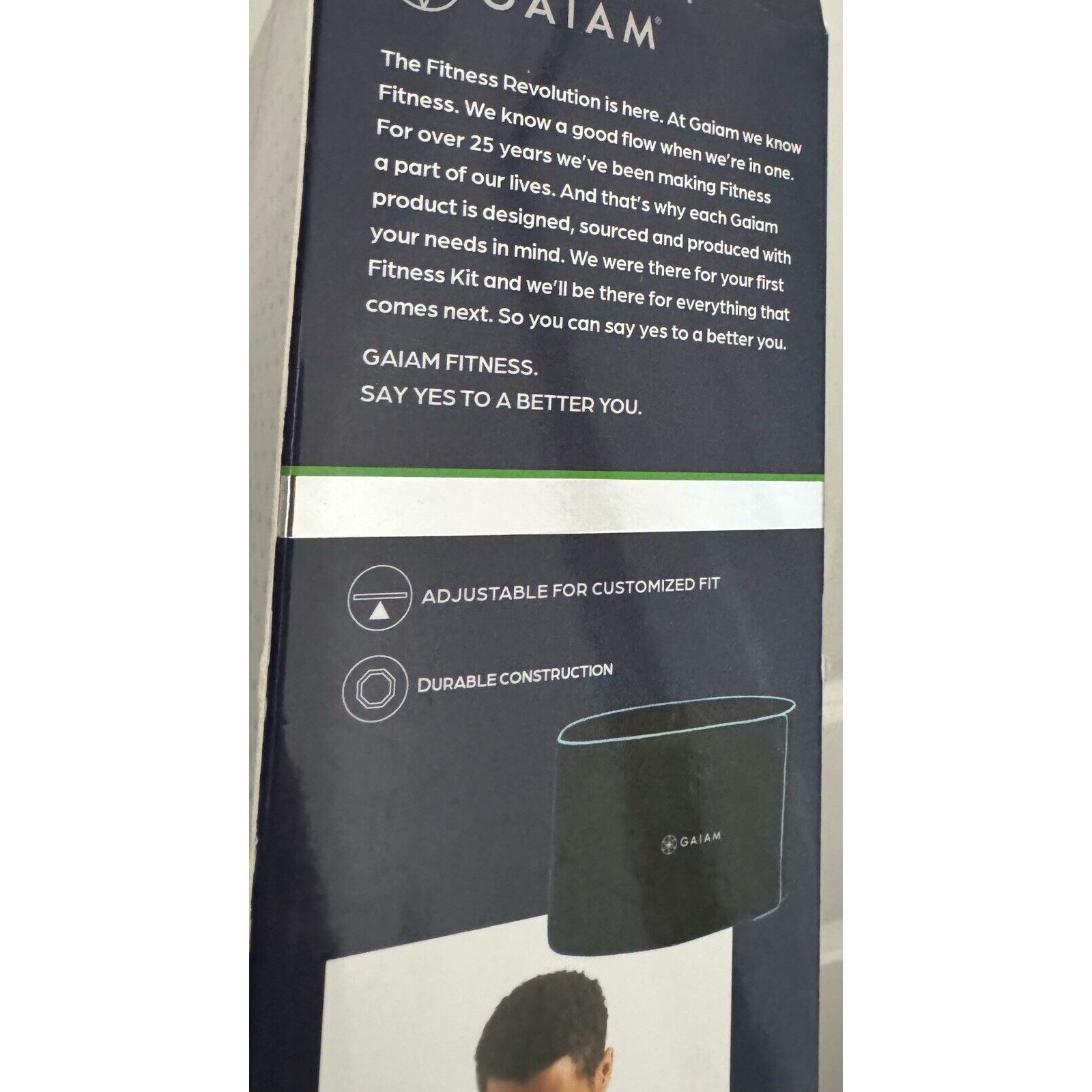 GAIAM Slimmer Belt 10" Width. New Up To 45” Waist Durable Cons. Brand New Sealed