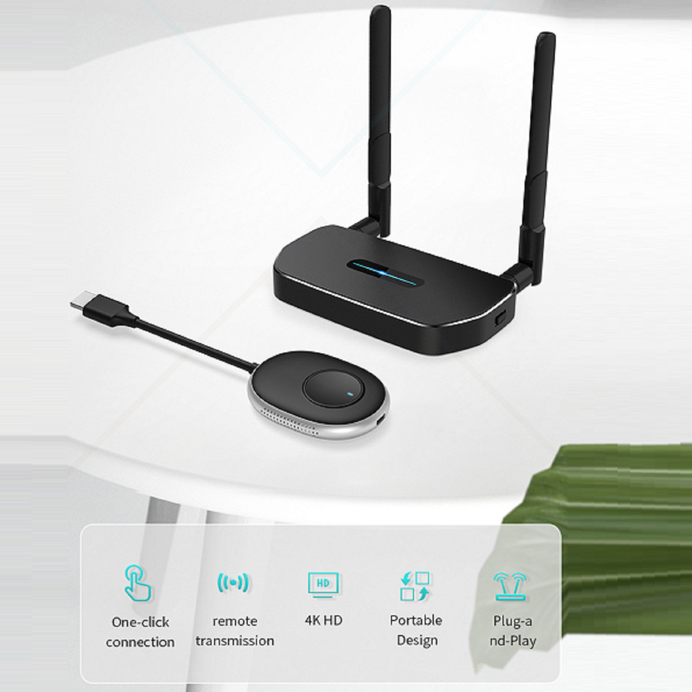 Plug Play 4K Wireless HDMI Video Transmitter Receiver Projector Switch PC TV