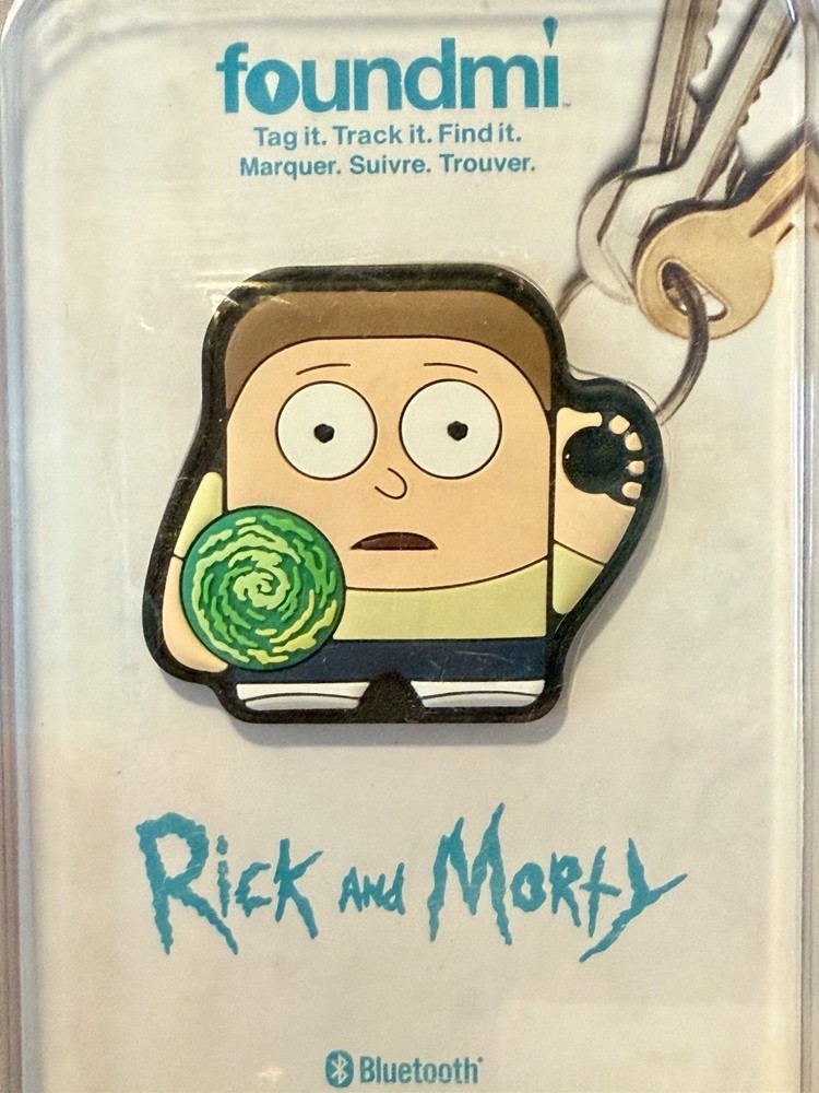 foundmi Remote Bluetooth tracking keychain RICK AND MORTY | SEALED