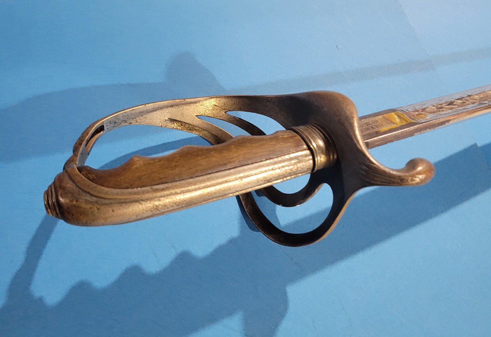 Model 1902 US Army Military Cavalry Sword Sabre Henry V Allien Wood Grip Etched