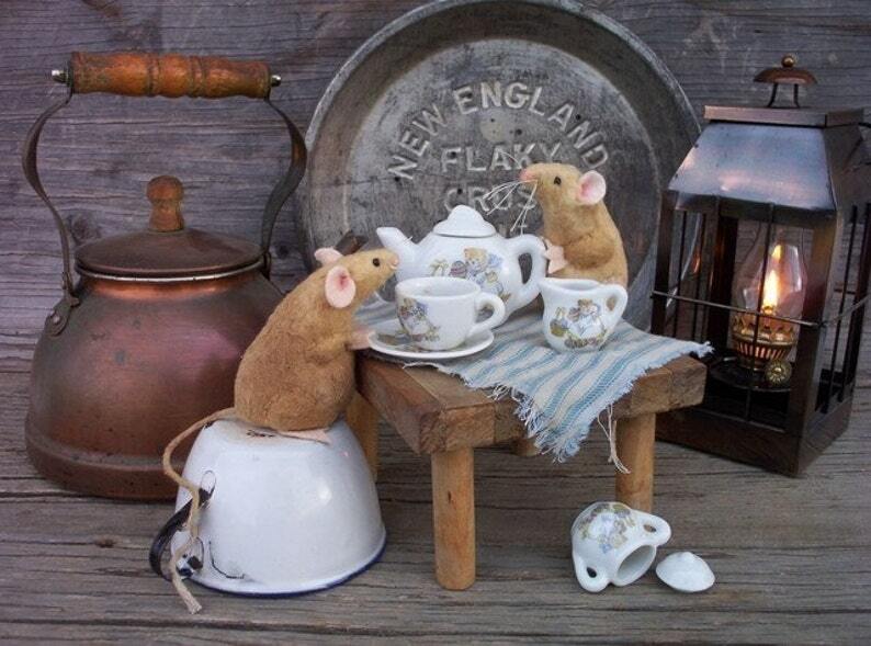 Primitive 3 Styles 4" Rustic Mouse Mice Paper Sewing Pattern Easy to Follow