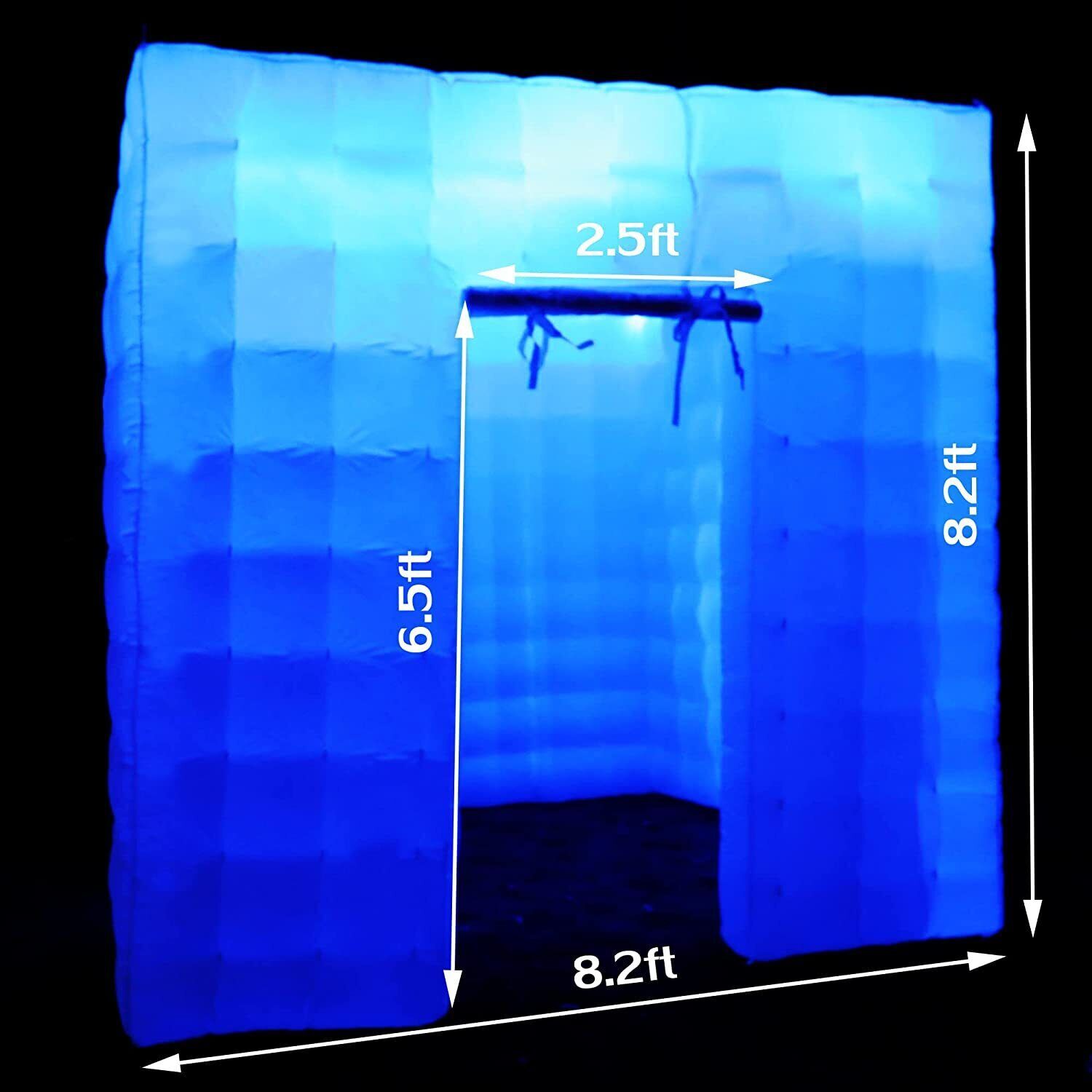8.2FT Portable Inflatable Photo Booth Enclosure for Wedding Party Events 1 Door