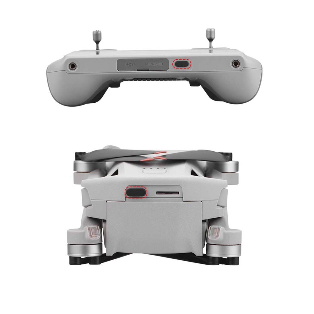 3pcs Silicone Type-C Interface Dust Plug For DJI Mini 3 Pro Drone Remote Control