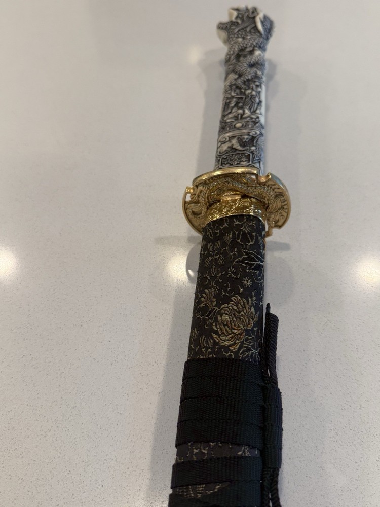 Beautiful Samurai Sword With Wooden Sheath
