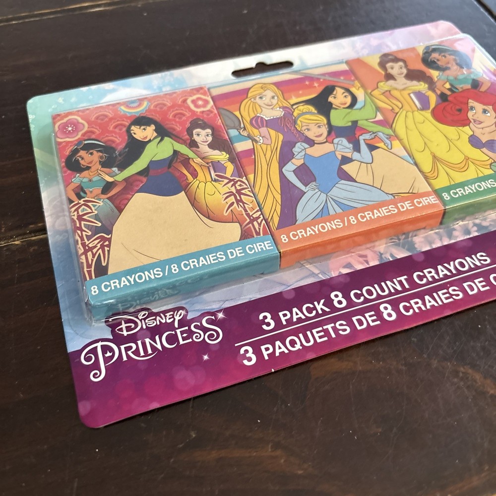 Disney Princess 3 pack 8 count Crayons