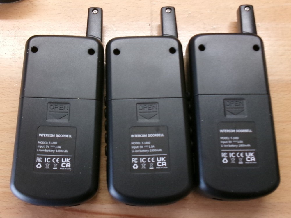 PANDAAR Wireless Doorbell Wireless Intercom System,Two-way Intercom 4900ft Range