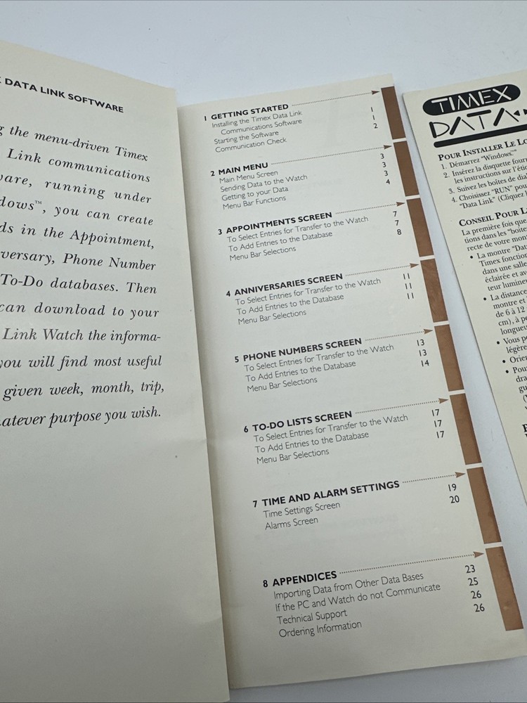 TIMEX DATA LINK Manuals And Floppy Disk ONLY*