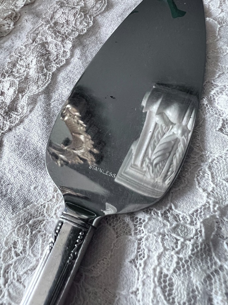 Cake server silver plated & stainless steel 10"
