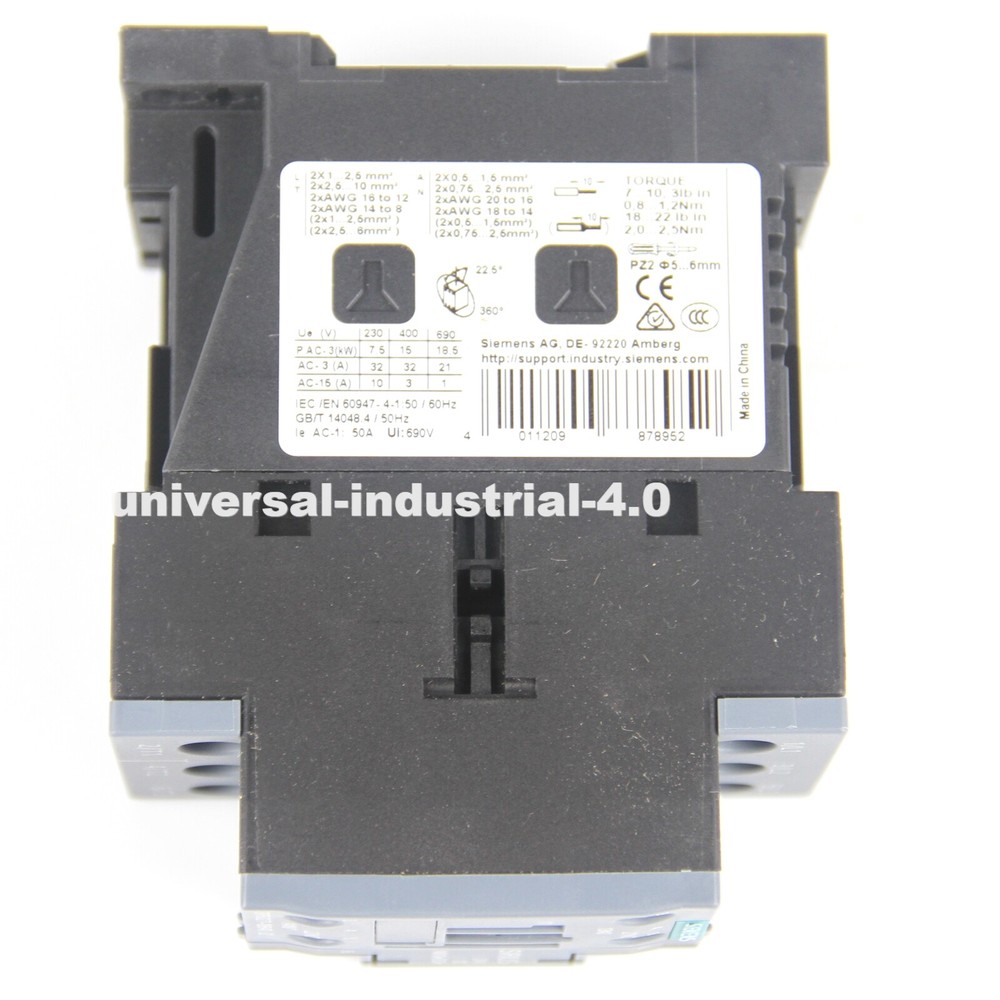 New In Box Siemens 3RT6027-1BB40 Contactor