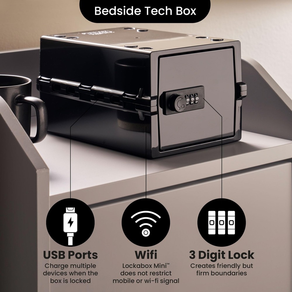 Lockabox Mini™ Small Lock Box with Combination Lock Half Letter Sized Mini Locka